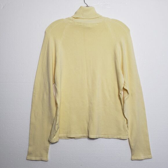Soft and Beautiful Max Studio Woman's XL Yellow Turtleneck - Picture 8 of 8
